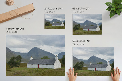 Fali poszter: hegyi tájkép