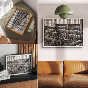 Poszter Interiér knihovny