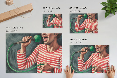 Poszter „Zpívající karaoke”