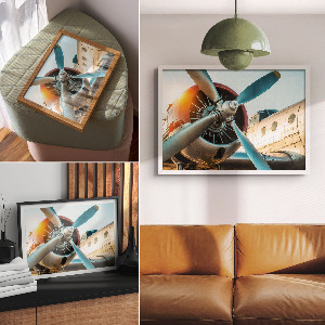 Fali poszter Detail letadla