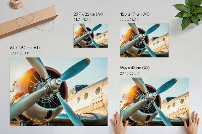 Fali poszter „Detail letadla”