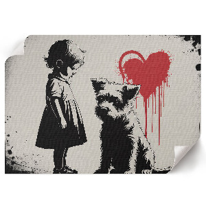 Poszter Dítě a pes