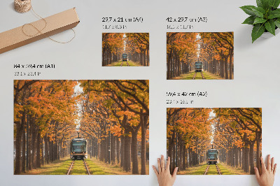 Poszternyomtatás „Podzimní tramvaj”
