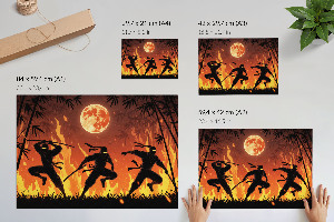 Poszter nyomtatás Noční ninjové