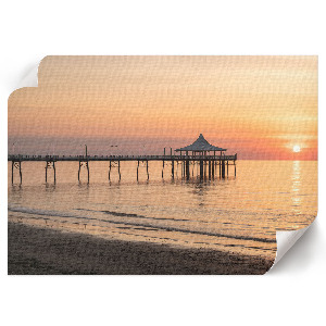 Poszter nyomtatás Molo při západu slunce
