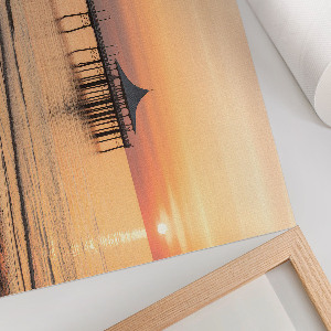 Poszter nyomtatás Molo při západu slunce