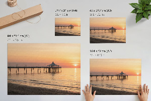 Poszter nyomtatás Molo při západu slunce