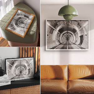 Fali poszter Moderní tunel