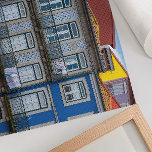 Poszter nyomtatás Barevné činžovní domy