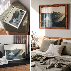 Poszter nyomtatás Horské fjordy