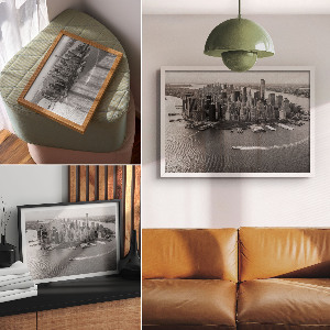 Fali poszter Panorama města