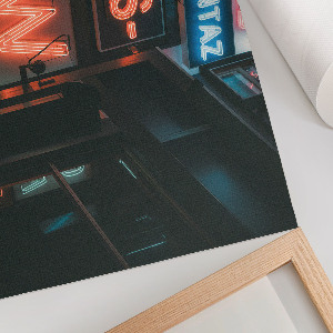 Poszter Neonová světla ve městě