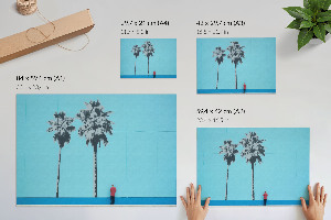 Fali poszter Dvě palmy