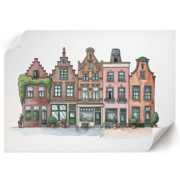 Poszter Ilustrativní činžovní domy