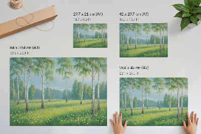 Poszter nyomtatás: idilli tájkép