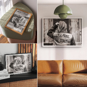 Fali poszter Silné poselství