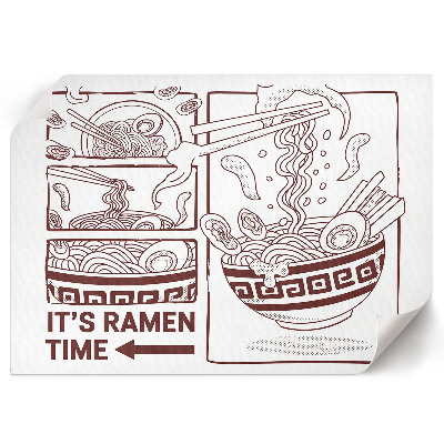 Poszter „Ilustrace ramen”