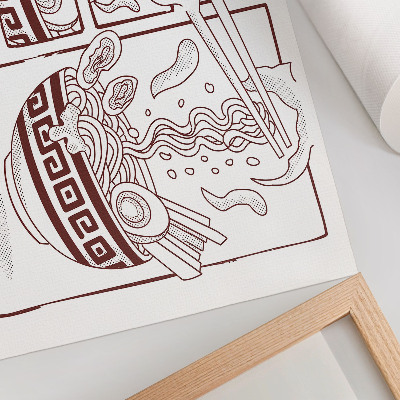 Poszter „Ilustrace ramen”