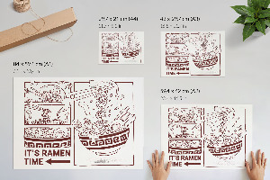 Poszter Ilustrace ramen