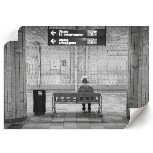 Plakát metróállomásról