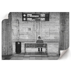 Plakát metróállomásról