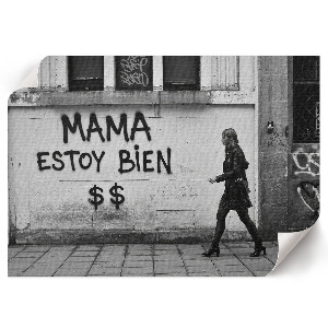 Fali poszter graffiti témájú utcaképpel