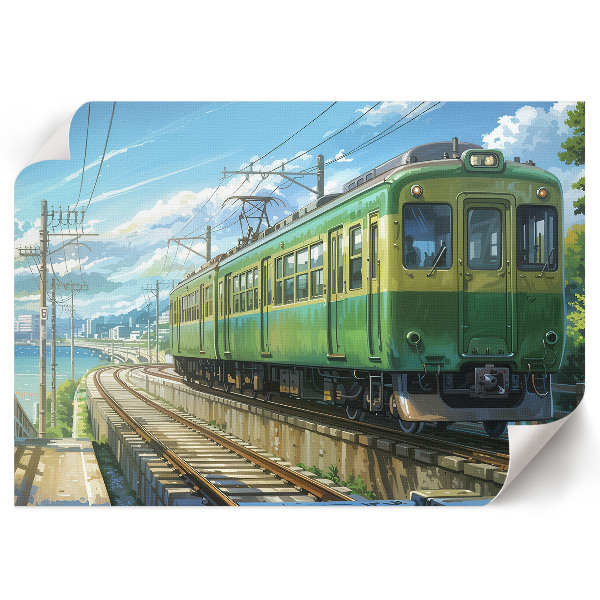 Fali poszter Zelený vlak