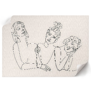 Poszternyomtatás Ženy lineart mintával