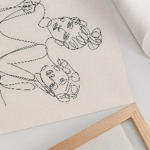 Poszter nyomtatás Ženy lineart