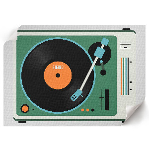 Fali poszter Retro gramofonnal