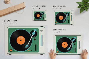 Fali poszter Retro gramofon