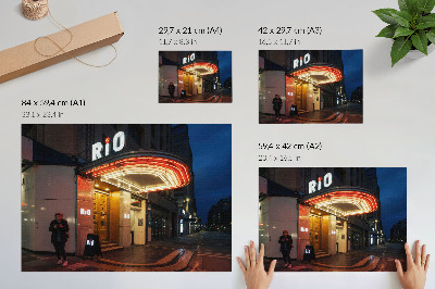 Plakát „Kino v Riu”