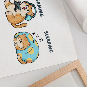 Poszter nyomtatás Kočičí život