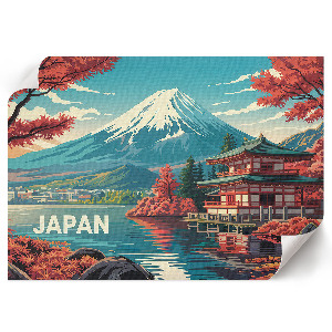 Poszternyomtatás japán tájkép