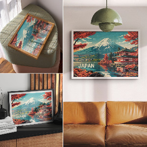 Poszter nyomtatás Japonská krajina