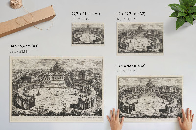 Plakát Vatikánské nádvoří