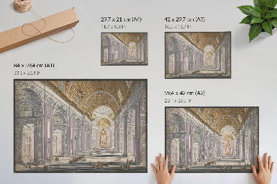 Fali poszter az impozáns bazilika belső teréről