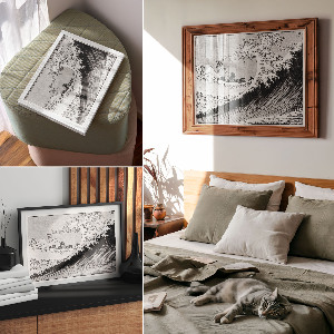 Plakát Sto pohledů na Fudži