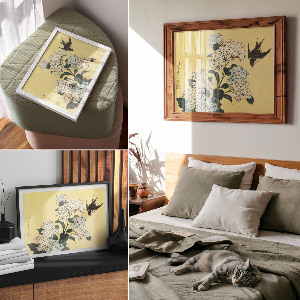 Poszter nyomtatás Hortenzie a vlaštovka