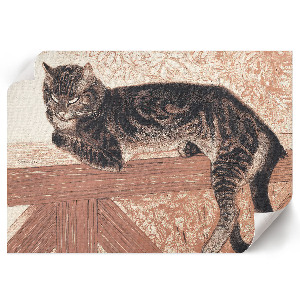 Plakát Kočka na zábradlí