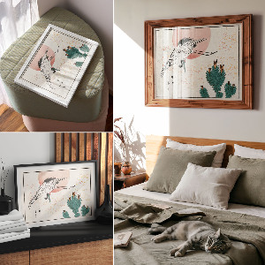 Fali poszter Jeřáb