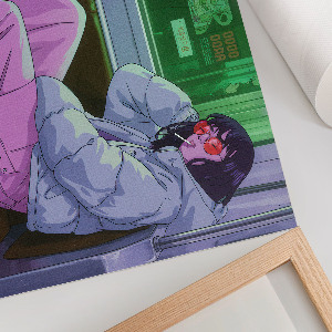 Fali poszter Dívka v metru